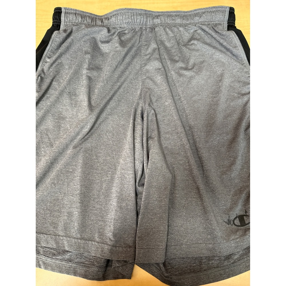 Champion PowerTrain Mens XL Gray Black Athletic Performance Shorts